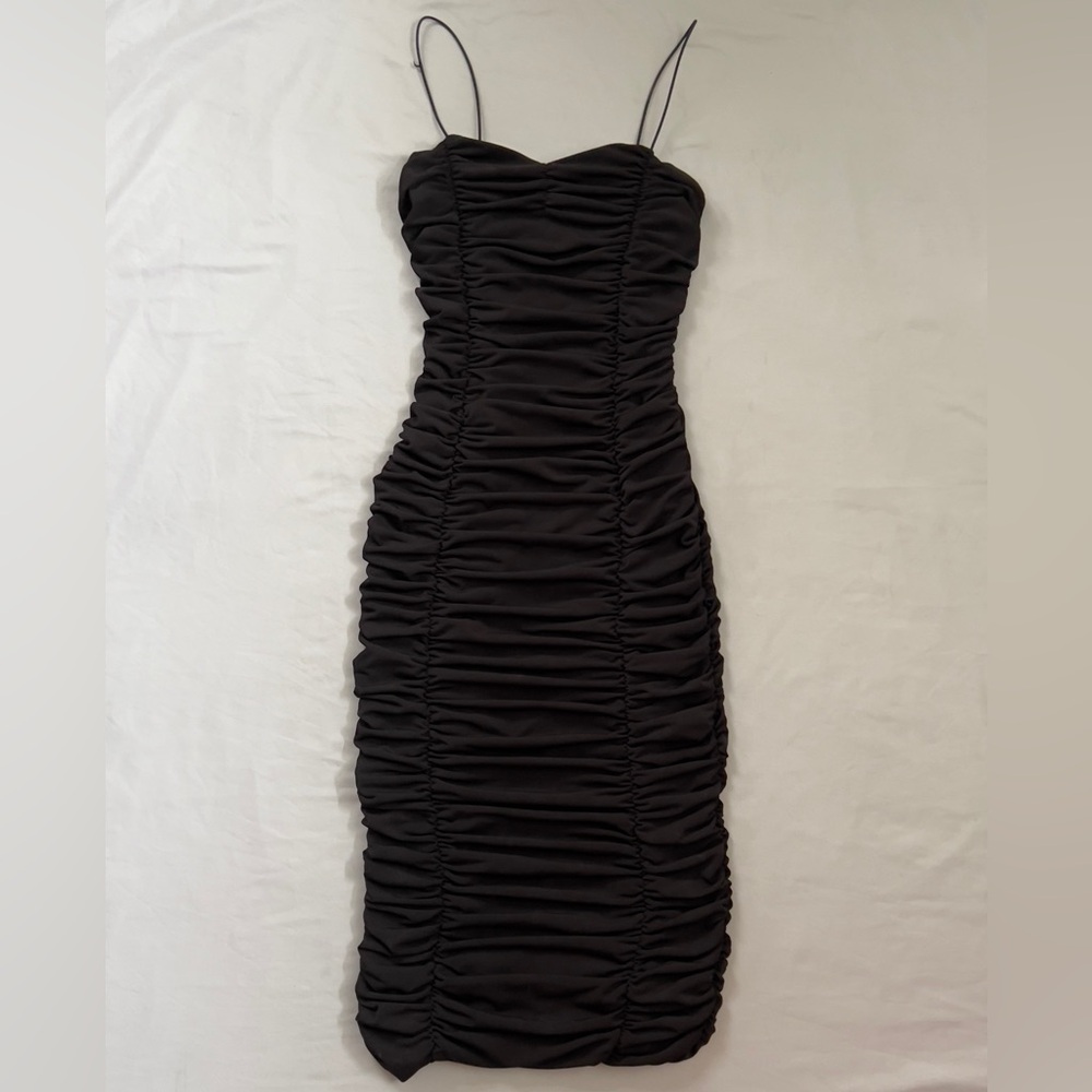 Black long fashion nova dress
